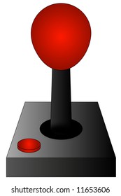 joystick de juegos o controlador aislado en fondo blanco - vector