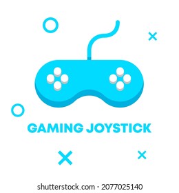 Gaming Joystick Flat Logo Icon