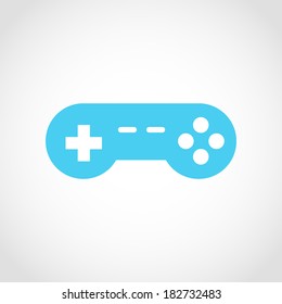 Gaming Joystick Icon Isolated on White Background