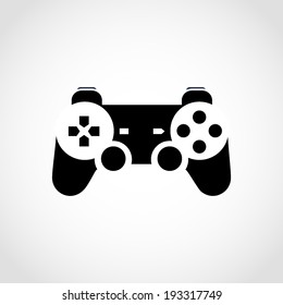 Gaming Joystick Icon Isolated on White Background