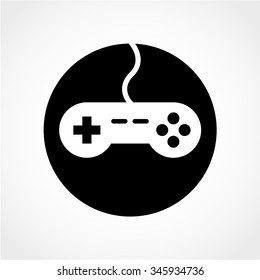 Gaming Joystick Icon Isolated on White Background