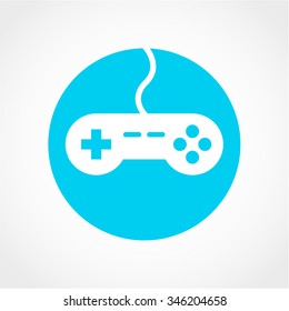 Gaming Joystick Icon Isolated on White Background