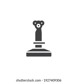Gaming joystick vector icon. filled flat sign for mobile concept and web design. Arcade controller glyph icon. Symbol, logo illustration. Vector graphics