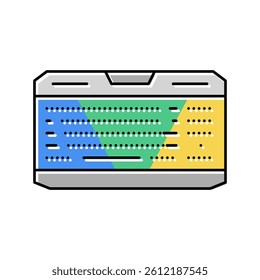 gaming keyboard color icon vector. gaming keyboard sign. isolated symbol illustration