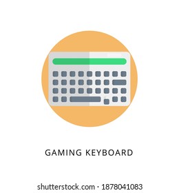 Icono de teclado de juegos en vector. Logotipo