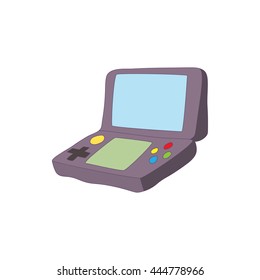 Gaming keyboard for tablet icon in cartoon style isolated on white background. Games and consoles symbol