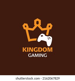 Juego con el logotipo king diseño vector símbolo gráfico icono de símbolo ilustración idea creativa