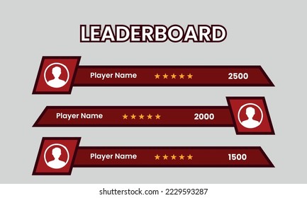 gaming leaderboard vector, Abstract Leaderboard Illustration vector