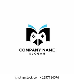 gaming learn book logo icon designs vector