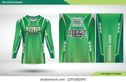 gaming light green line pattren 
 Sublimation dirt bike jersey design illustration. jersey template front, collar and sleeves