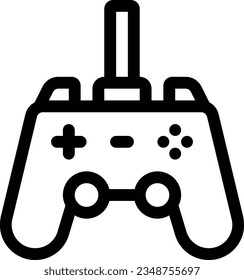 Gaming Line Icon - Single Icon, Vector