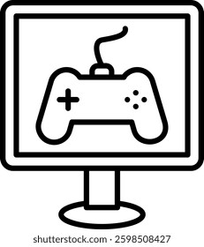 Gaming Line Vector Icon Design
