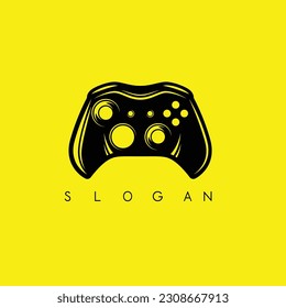 Concepto de logotipo de juegos con una idea creativa