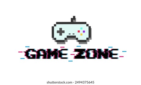 Gaming logo with gaming console