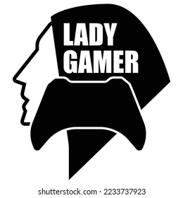Gaming logo, console gaming logo, gamer icon vector illustration