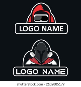gaming logo design with background