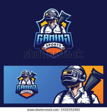 gaming logo design vector illustration