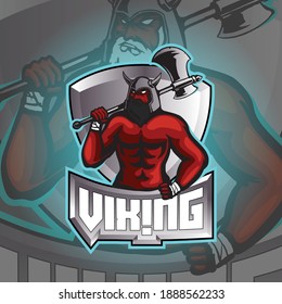 gaming logo gladiator design illustration