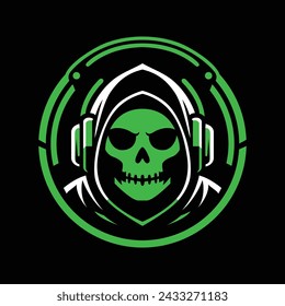 Gaming Logo Skull Hacker Sports Logo Gaming