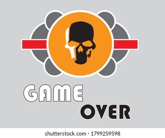 gaming logo type background abstract design 