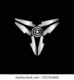 Gaming logo wings icon design