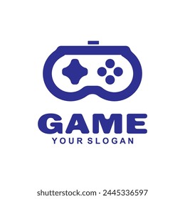 Gaming logos. Joystick vector illustration. Game controller template.