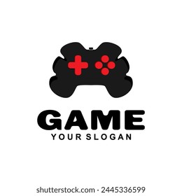 Gaming logos. Joystick vector illustration. Game controller template.