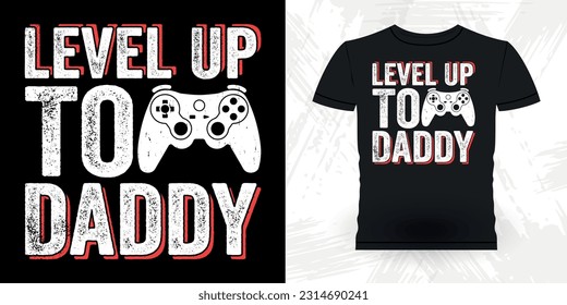 Gaming Lover Funny Grandpa Retro Vintage Father's Day T-shirt Design