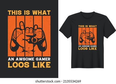 Gaming Lover Quotes Typography T-Shirt Design, Posters, Greeting Cards, Textiles, and Sticker Vector Illustration