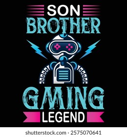 Gaming Lover Quotes Typography T-Shirt Design, Posters, Greeting Cards, Textiles, and Sticker Vector Illustration, T shirt design