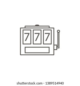 Gaming machine vector icon. Simple element illustration from map and navigation concept. Gaming machine vector icon. Real estate concept vector illustration.