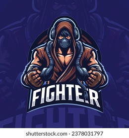 Gaming Mascot Logo Design Vector