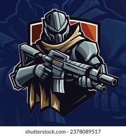 Gaming Mascot Logo Design Vector 