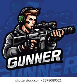 Gaming Mascot Logo Design Vector 