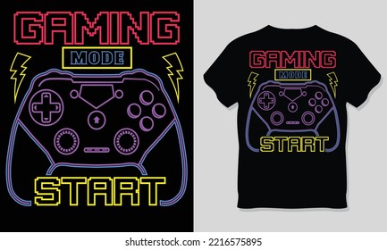 Inicio del modo de juego, Diseño de camiseta para juegos.