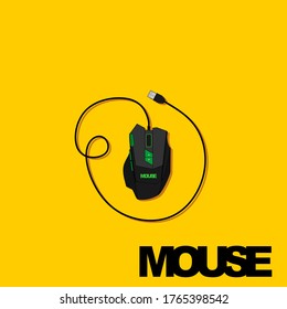 Gaming Mouse vector illustration. good template for Computer peripheral or e-sport gaming logo design