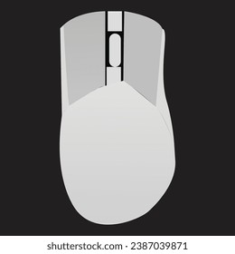 Gaming Mouse Vector Illustration Icon Symbol