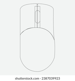 Gaming Mouse Vector Illustration Icon Symbol