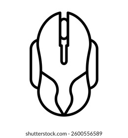 Gaming Mouse Vector Line Icon Design