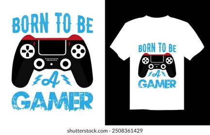 Gaming is my addiction,Best Gaming Custom T-shirt design vector mockup and t shirt design