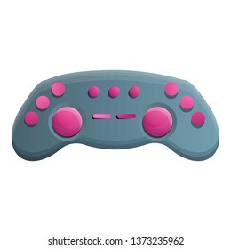 Gaming pad icon. Cartoon of gaming pad vector icon for web design isolated on white background