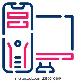 Gaming Pc icon illustration, for web, app, infographic, etc