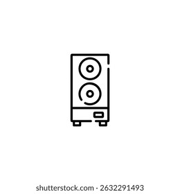 Gaming pc icon logo flat vector design