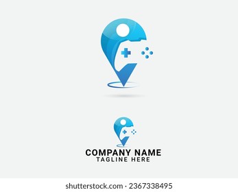 Gaming point logo. Location. Play game logo design. Gamer. Controller vector. Gaming logo. Action. Colorful design. Sports. Place