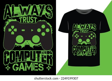 Gaming print ready t-shirt design 