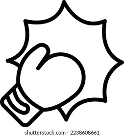 Gaming punch Vector Icon which is suitable for commercial work and easily modify or edit it
