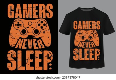 Gaming quote typography t-shirt design 