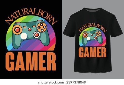 Gaming quote typography t-shirt design 