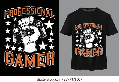 Gaming quote typography t-shirt design 