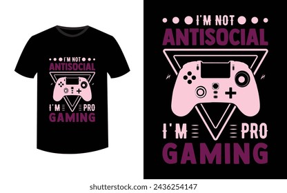 Gaming retro t-shirt design.Game t-shirt design T-shirt Design vector,